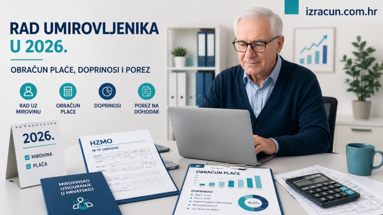 Rad umirovljenika i obračun plaće u Hrvatskoj 2026